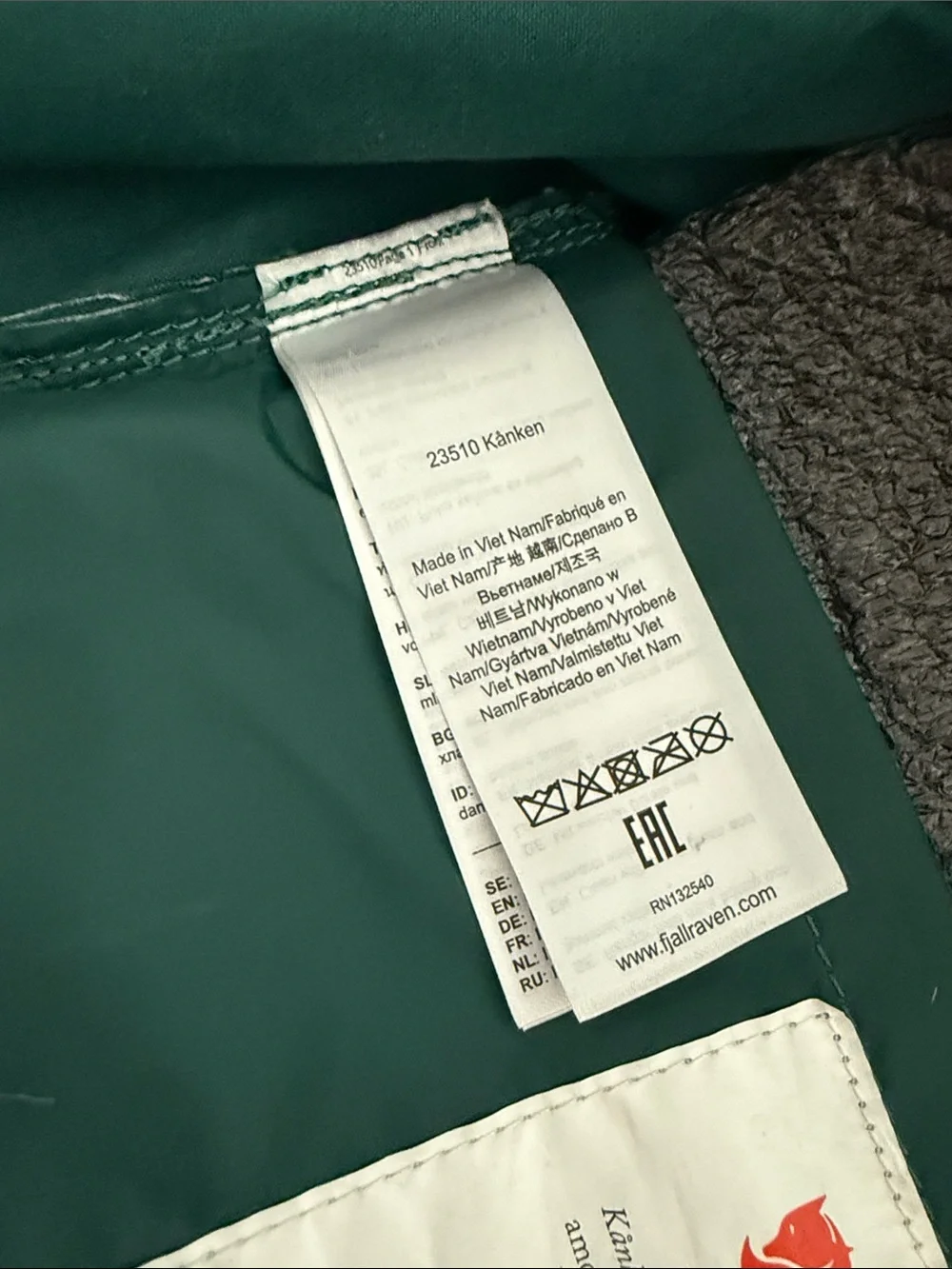 Fjällräven Kånken Classic Backpack Frost Green Green School Travel Bag